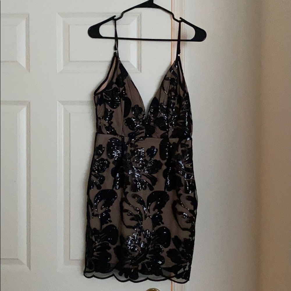 Floral Sequin Dress
